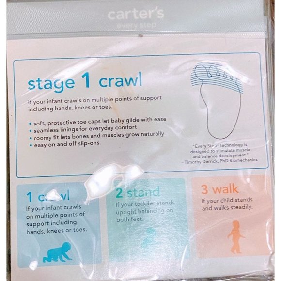 Carters every step stage 1 crawl size 2 - Picture 3 of 6